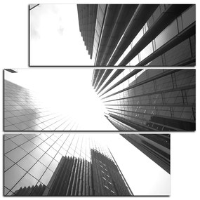 Obraz na plátne - Perspektíva mrakodrapu - štvorec 3252QD (105x105 cm)