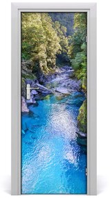 Fototapeta na dvere samolepiace rieka v lese 75x205 cm