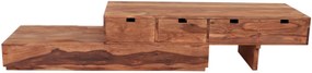 furniture-nabytek.cz - Masívny tv stolík z dreva palisander 260x40x60