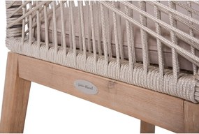 Béžová drevená záhradná stolička Pomona – Garden Pleasure