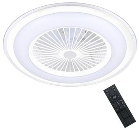 Milagro LED Stmievateľné stropné svietidlo s ventilátorom ZONDA LED/48W/230V biela + DO MI1977