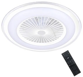 Milagro LED Stmievateľné stropné svietidlo s ventilátorom ZONDA LED/48W/230V biela + DO ML1516