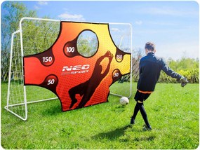 Neo-Sport Futbalová bránka 245 x 155 x 80 cm + cieľová podložka