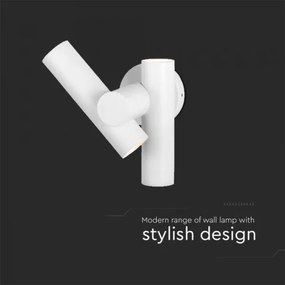 LED Vonkajšie nástenné bodové svietidlo 2xLED/3W/230V 3000K IP44 biela