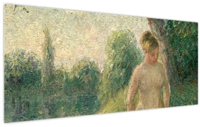 Obraz - Camille Pissarro, The Bather, reprodukcia (120x50 cm)