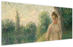 Obraz - Camille Pissarro, The Bather, reprodukcia (120x50 cm)