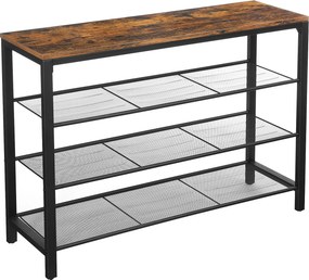 XXXLutz REGÁL NA TOPÁNKY, čierna, hnedá, 100/72/30 cm Boxxx - Online Only drobný nábytok - 002543009401