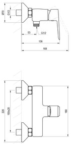 Ravak X070474 - Sprchová batéria LIFE lesklý chróm