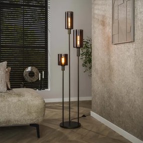 Stojaca lampa 84-35 Sepiora 3L Brown Glass  - Komfort-nábytok