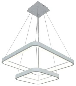 Brilagi - LED stmievateľný luster na lanku FALCON SLIM LED/78W/230V 50x50 cm biela + diaľkový ovládač