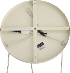 Retro závesná lampa béžová s kovovým tienidlom 3-svetelná - Ophelia