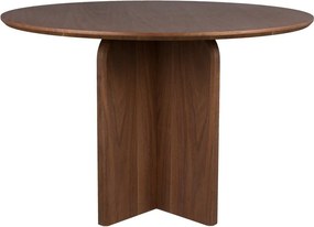 Okrúhly jedálenský stôl v dekore orecha ø 120 cm Laurent – White Label