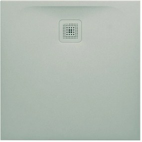 LAUFEN Pro štvorcová sprchová vanička z materiálu Marbond, odtok na boku, 800 x 800 x 29 mm, svetlá šedá, H2109500770001