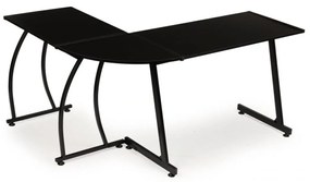 Kancelársky rohový stôl Loft | čierny
