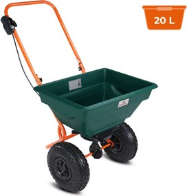 Posypový vozík SEED, 20l, zelená/oranžová Gardebruk