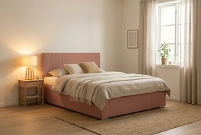 Postel MARS 120x200 cm Ružová Bez matraca