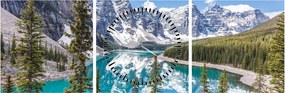 Obraz - Národný park Banff (s hodinami) (90x30 cm)