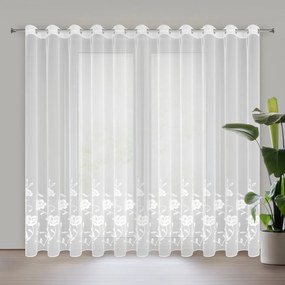 ZÁCLONA NA KRÚŽKOCH NATALI 350X250 CM KVETY