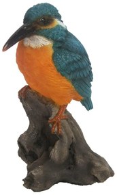 Esschert Design Záhradná figúrka z polyresinu Kingfisher, 14x9,8 cm, viacfarebná