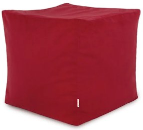 Taburetka Cubo červená plyš