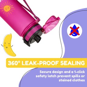 Klarstein Wakaba, fľaša na pitie, 400 ml, Tritan, BPA-free