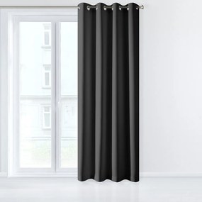 Elegantné závesy v čiernej farbe 140 x 250 cm