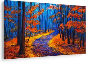 Obraz jesenného lesa (90x60 cm)