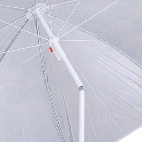 Záhradný slnečník nastaviteľný 150 cm FOLDING SUN UMBRELLA - listy