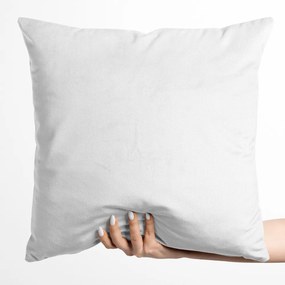 Biante Zamatová obliečka na vankúš Velvet Brick SVB-201 Snehovo biela 50 x 70 cm