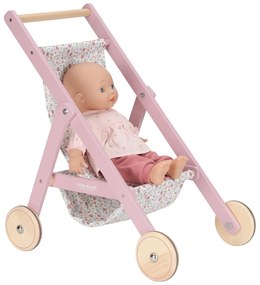 Kočík pre bábiky golfky drevené Pink