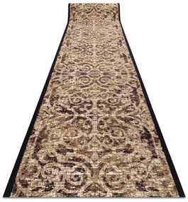 Protišmykový behúň DIGITAL - CLASSIC Ornament, béžový / hnedý