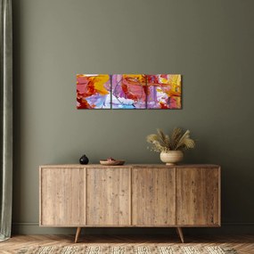 Obraz - Olejomaľba (s hodinami) (90x30 cm)