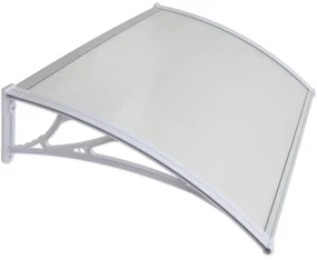 Aldotrade Dverná strieška 120 x 80 cm nedelená Lagrada, číra
