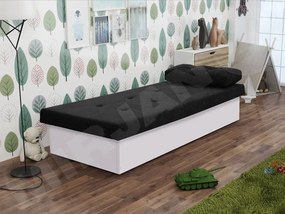 Jednolôžková posteľ Nikroguta, Úložný priestor: s úložným priestorom, Farba:: Biela, Dostupné poťahy: Suedine 24 Mirjan24 5903211098420