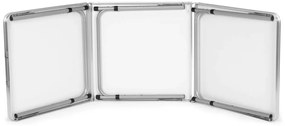 Skladací cateringový stôl 180 x 60 cm s imitáciou dreva 3-časťový