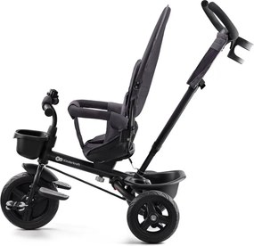 Detská trojkolka na tlačenie s otočným sedadlom – sivá