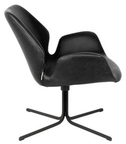 Čierna stolička Zuiver Nikki