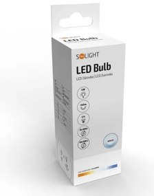 SOLIGHT LED žiarovka sviečka matná C37 6W, E14, 6000K, 510lm