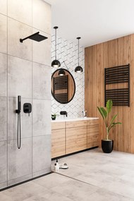 Laveo Sprchový komplet Pola + BOX s podomietkovou batériou - BAP_701P, čierna matná