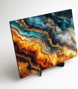 DUBLEZ | Drevený obraz - Kamenné vrstvy