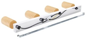 Brilagi - Bodové svietidlo SELE 4xGU10/30W/230V biela/dekor duba