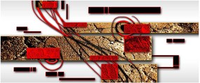 Obraz abstrakcie (120x50 cm)