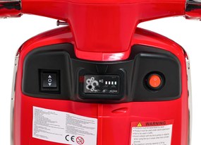 Ramiz Vespa skúter ROMA Červená