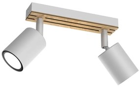 Bodové svietidlo TERRA 2xGU10/8W/230V biela/dub