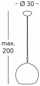 Kolarz 0392.31M.3.Al.Mu - Luster na lanku LUNA 1xE27/60W/230V 24K zlatý