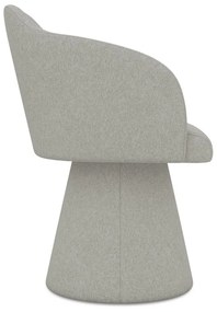 Svetlosivé čalúnené jedálenské kreslo Kanoa – Makamii