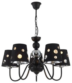 Candellux 5-LIGHT SHADED CHANDELIER BATLEY 50205106