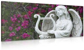 Obraz anjel hrajúci na harfe - 120x60