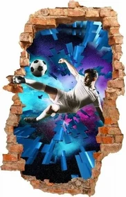 Nálepka na stenu pre futbalových fanúšikov s 3D efektom 95 x 150 cm