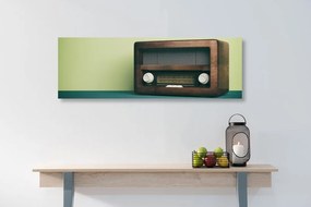 Obraz retro rádio Varianta: 120x40